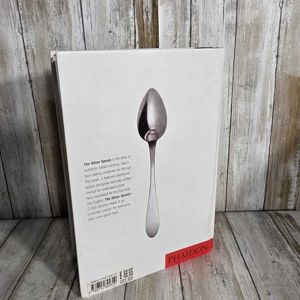Silver Spoon Phaidon Hardcover Cookbook Authentic Italian Recipes 2005 Edition